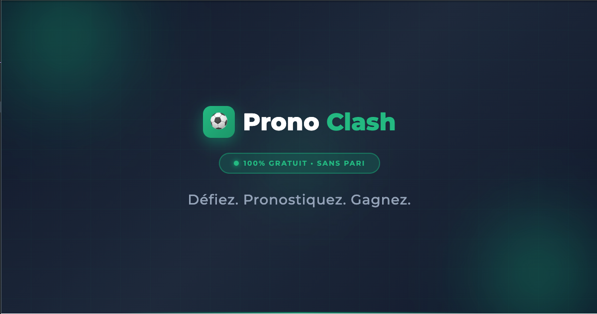Prono Clash Zéro mise, 100 ego
